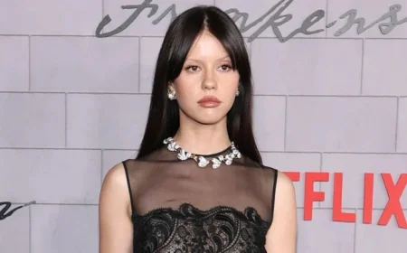 Mia Goth Stuns at ‘Frankenstein’ Premiere with Bold Naked Dress Featuring Fur Lace and a $500000 Necklace