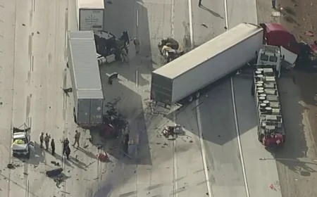 Fatal Ontario 10 Freeway Crash Involving Semitrucks and Multiple Vehicles Claims Two Lives