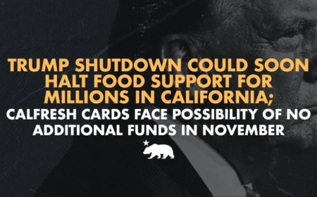 California’s CalFresh Program at Risk: Potential November Halt in Food Support for Millions Amid Trump Shutdown
