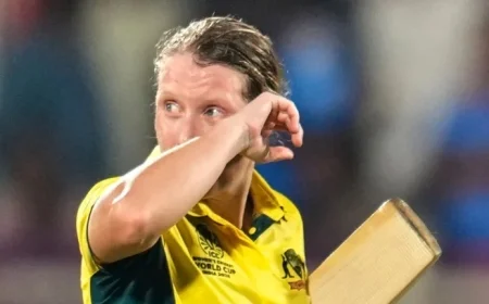 Alyssa Healy Injury Setback Looms Over Australia’s Clash with England at Women’s Cricket World Cup in Indore