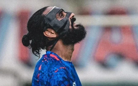 Discover the Reason Behind Sandesh Jhingan’s Mask in FC Goa vs Al Nassr ACL 2 Showdown