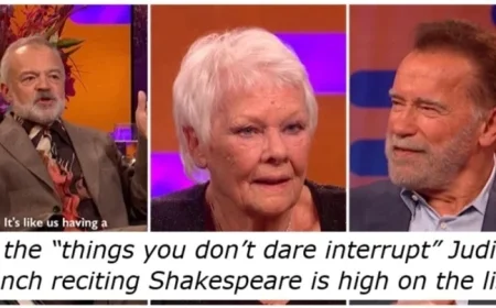 Dame Judi Dench’s Unforgettable Shakespeare Recitation on the Graham Norton Show Captivates UK TV Audiences