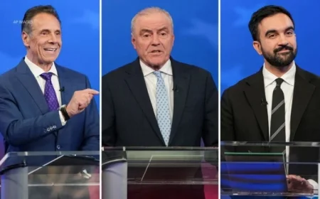 Zohran Mamdani Curtis Sliwa and Andrew Cuomo Set to Captivate Voters in Tonight’s NYC Mayoral Debate