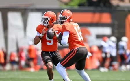 Shedeur Sanders Skips First-Team Reps as Dillon Gabriel Takes Lead in Practice