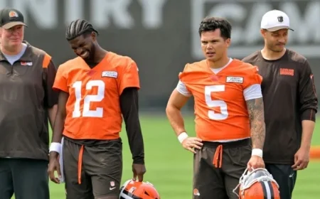 Shedeur Lags in Starter Reps as Gabriel Takes the Lead