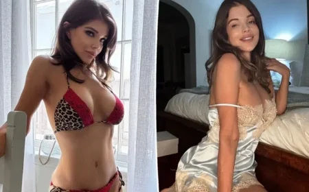 Baywatch star flaunts stunning curves in a lacy leopard bikini