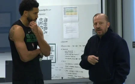 Fired Knicks Coach Tom Thibodeau Joins Celtics Practice After Playoff Win Over Boston