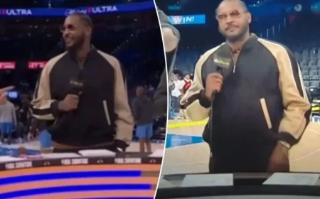 Fans Criticize Carmelo Anthony’s Outfit Choice for NBC Podcast Debut