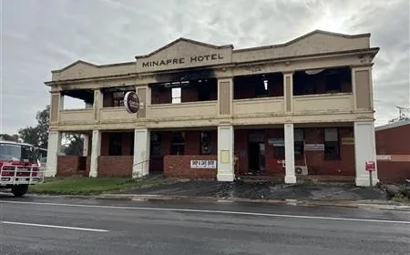 Fire Destroys Historic Hotel in Lascelles Town