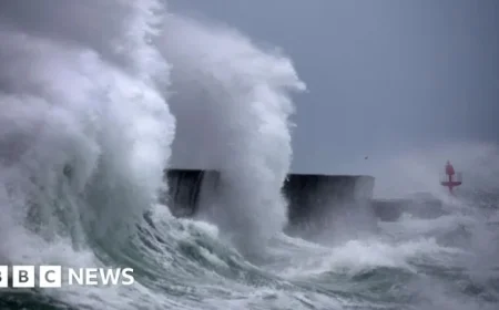 Storm Benjamin Strikes the UK Bringing Wind and Rain Warnings Across the Nation