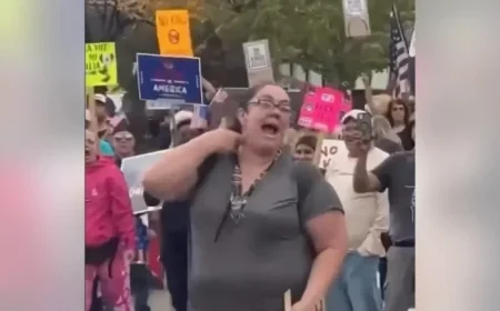 Social Media Outrage as Chicago Teacher Mocks Charlie Kirk’s Death in Viral No Kings Video