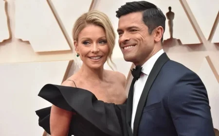 Kelly Ripa Jokes About ‘Airport Divorce’ with Mark Consuelos in Live TV Exchange