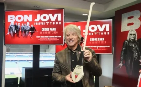 Jon Bon Jovi Arrives in Dublin to Boost Anticipation for Next Summer’s Huge Croke Park Concert