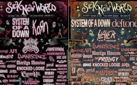 Sick New World Fest 2026: System of a Down, Deftones, Slayer, and Korn Set to Rock Las Vegas and Texas