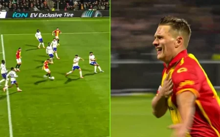 Former Anderlecht Youth Star Scores Stunning Goal for Go Ahead Eagles to Level with Aston Villa