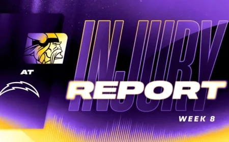 Vikings vs. Chargers Week 8: Final 2025 Injury Report Released