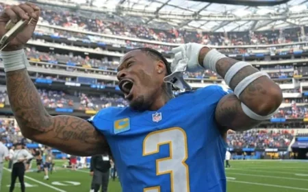 Chargers’ Jim Harbaugh Discloses Derwin James’ Injury and Scan Results