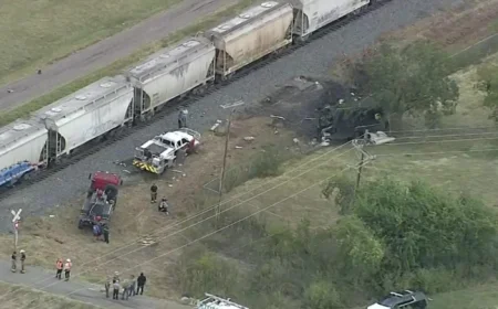 Train Collides with UPS Truck, Killing Driver in Hunt County