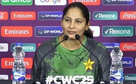Sadia Iqbal Reflects on Key Lessons as Pakistan Prepares for Final World Cup Showdown with Sri Lanka
