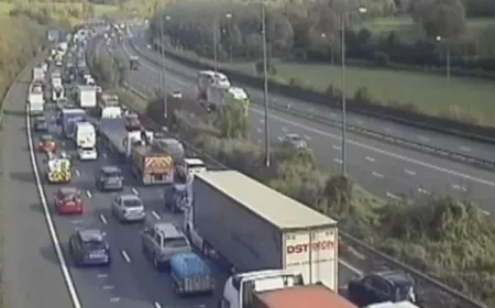 Live M25 Traffic Update: Major Accident Causes Rush-Hour Delays and Lane Closure