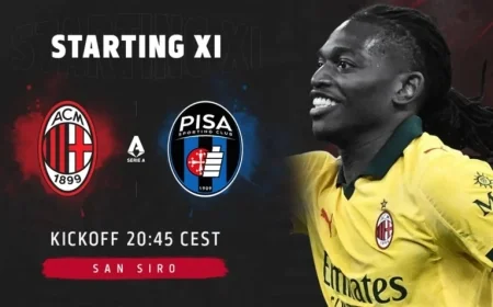 AC Milan vs. Pisa: Updated Lineups Feature Two Key Changes