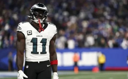 A.J. Brown Sidelined for Giants Matchup