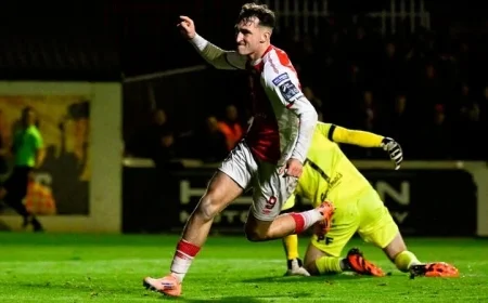 Mason Melia Scores in Richmond Park Farewell as St Pat’s Battle to Draw Against Waterford