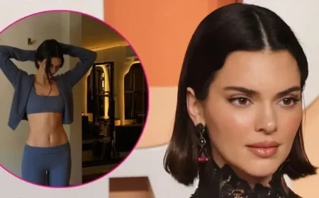 Kendall Jenner Flaunts Toned Abs in Playful Photoshoot