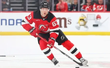 Devils Pursue 7th Straight Win as Bratt Leads Charge Against Sharks