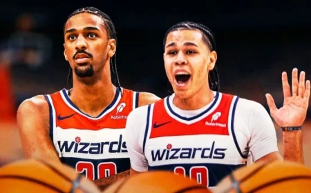 Alex Sarr Celebrates Wizards Fans’ Excitement for Kyshawn George