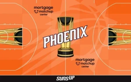 Suns Unveil Vibrant Orange 2025 NBA Cup Court Design