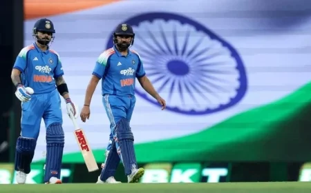 Kohli and Rohit Achieve 19th Century Partnership in ODI Clash Between Australia and India