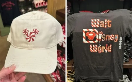 Peppermint Mickey Shirt and Cap Unveiled at Walt Disney World