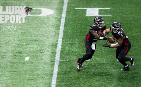 Falcons Update: Michael Penix Jr., Tyler Allgeier Limited in Injury Report