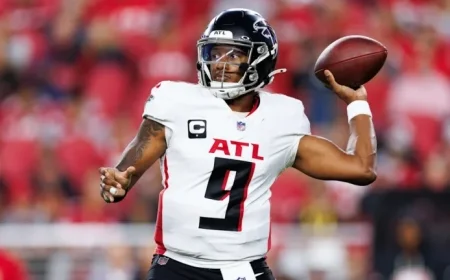 Michael Penix Jr.’s Knee Injury Makes Falcons vs. Dolphins Participation Uncertain