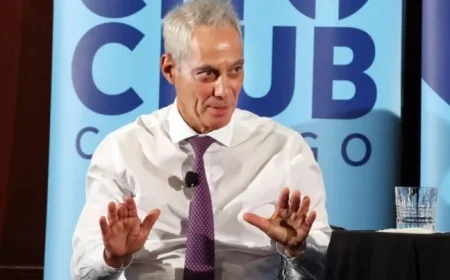 Rahm Emanuel Eyes Presidential Run, Cites Record and GOP Trust