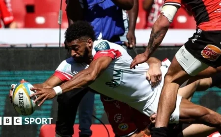 Rob Baloucoune’s Hat-Trick Falls Short as Lions End Ulster’s Unbeaten Streak 49-31