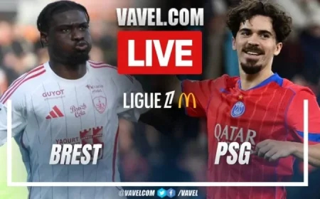 Live Score Updates: Brest Battles PSG in Ligue 1 Clash