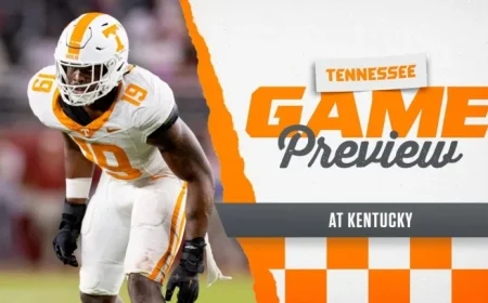 Vols Ranked #17 Face Wildcats in Intense Lexington Border Battle
