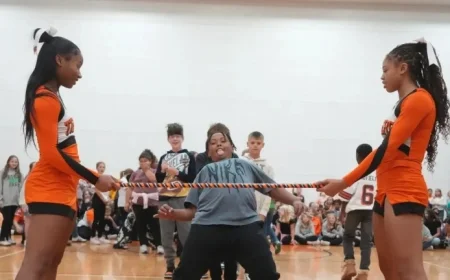 Massillon Tigers Fans Celebrate Rivalry Game with Cheerleader Performances