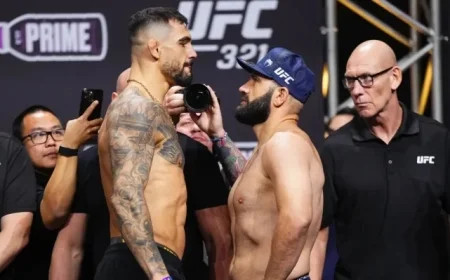 UFC 321 Live Coverage Aleksandar Rakic Takes on Azamat Murzakanov in Epic Showdown