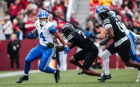 BYU’s LJ Martin Exits Game with Injury
