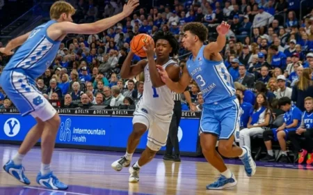 Caleb Wilson Shines in UNC Men’s Basketball’s 78-76 Victory Over BYU Exhibition