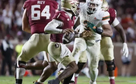Hurricanes Star Now Questionable for Stanford Clash: Latest Update