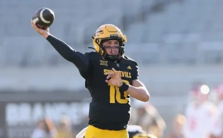 ASU QB Sam Leavitt Returns Against Houston After Injury Scare