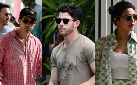 Jonas Brothers and Priyanka Chopra Enjoy Lunch Together in Miami