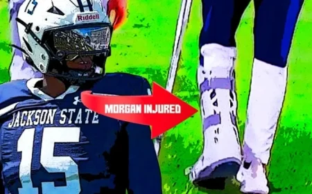 Jackson State QB JaCobian Morgan Injured, On Walking Boot at Las Vegas Classic