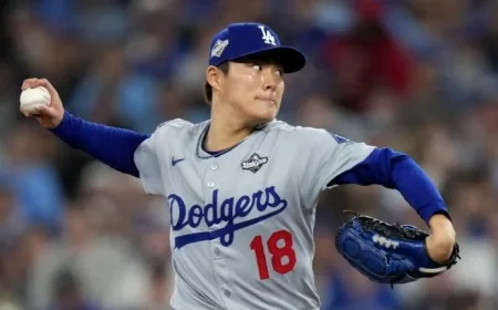 Yamamoto’s Stellar Performance Powers Dodgers to Game 2 Victory Tying World Series with Blue Jays