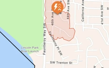 Strong Winds Knock Out Power Near Lincoln Park