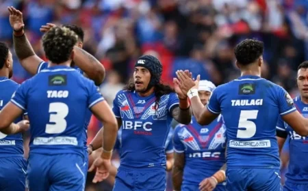 Tonga Battles Samoa in Crucial Pacific Championships Clash